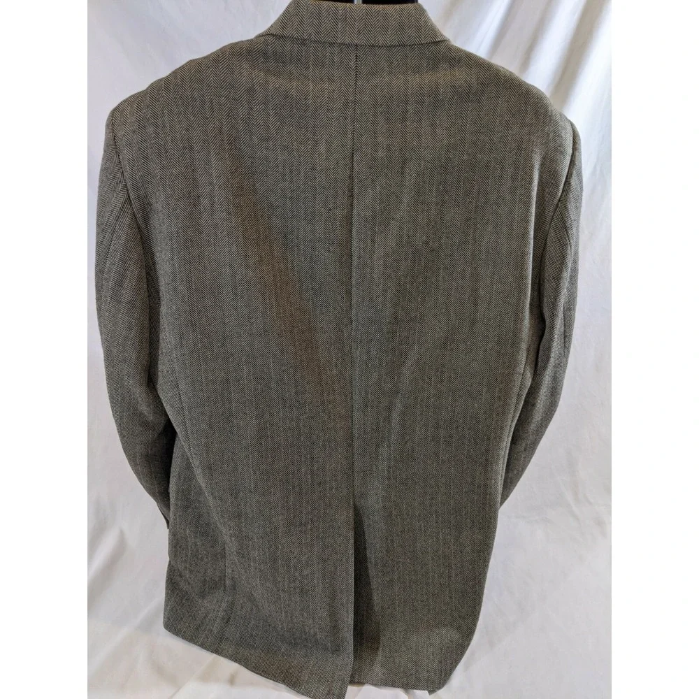 Lauren Ralph Lauren Wool Men's Jacket Blazer Chevron Two Button See Measurements